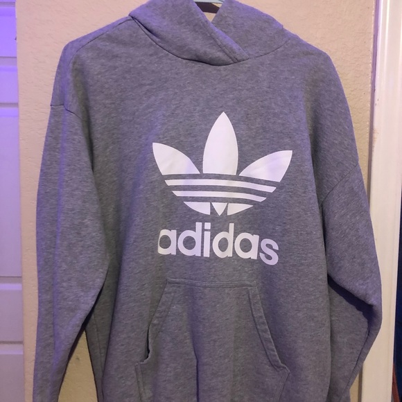 adidas Sweaters - Grey Adidas Hoodie